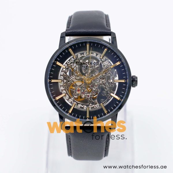 Kenneth Cole Men’s Automatic Black Leather Strap Black Skeleton Dial 42mm Watch KC50112005 UAE DUBAI AJMAN SHARJAH ABU DHABI RAS AL KHAIMA UMM UL QUWAIN ALAIN FUJAIRAH