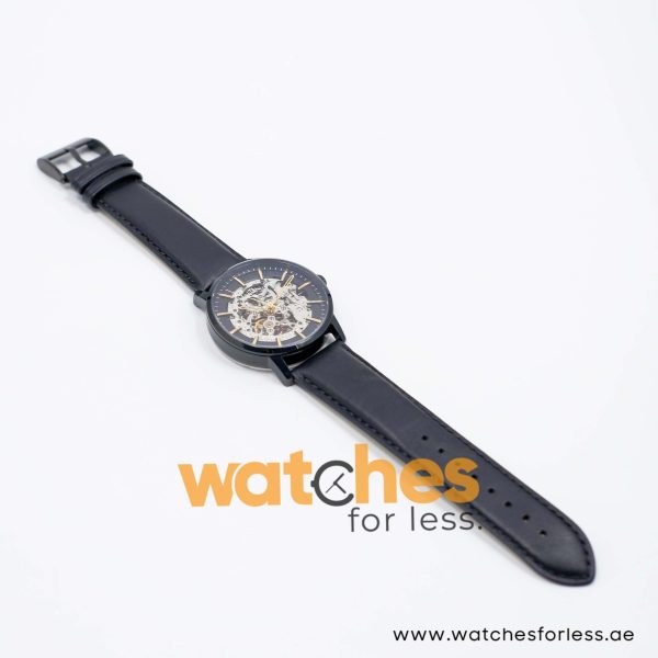 Kenneth Cole Men’s Automatic Black Leather Strap Black Skeleton Dial 42mm Watch KC50112005 UAE DUBAI AJMAN SHARJAH ABU DHABI RAS AL KHAIMA UMM UL QUWAIN ALAIN FUJAIRAH