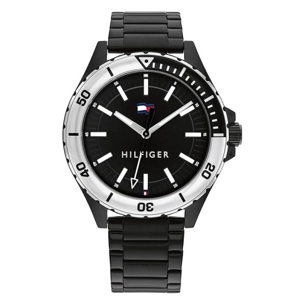 Tommy Hilfiger Men’s Quartz Black Stainless Steel Black Dial 43mm Watch 1792014