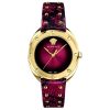 Versace Women’s Quartz Swiss Made Red Leather Strap Red Dial 38mm Watch VEBM00918