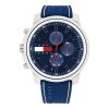 Tommy Hilfiger Men’s Quartz Blue Silicone Strap Blue Dial 50mm Watch 1710582