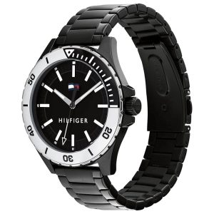 Tommy Hilfiger Men’s Quartz Black Stainless Steel Black Dial 43mm Watch 1792014