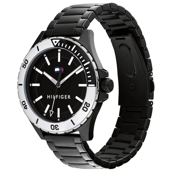 Tommy Hilfiger Men’s Quartz Black Stainless Steel Black Dial 43mm Watch 1792014