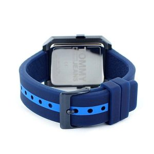 Tommy Hilfiger Men’s Digital Blue Silicone Strap Blue Dial 35mm Watch 1791677