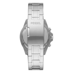 Fossil Men’s Quartz Silver Stainless Steel Blue Dial 44mm Watch FS5623 (Without Tag)