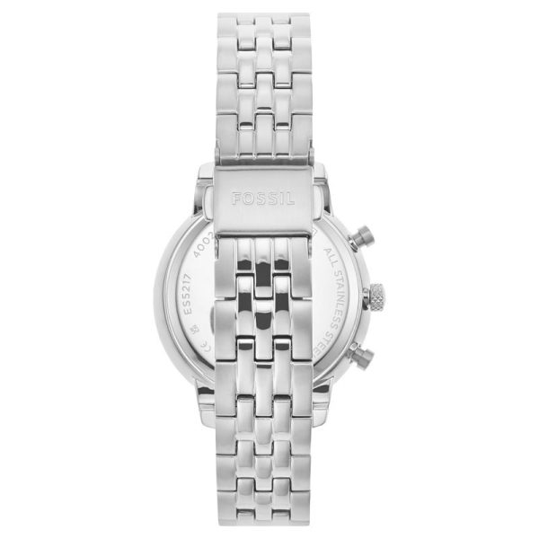 Fossil Women’s Quartz Silver Stainless Steel Silver Dial 36mm Watch ES5217