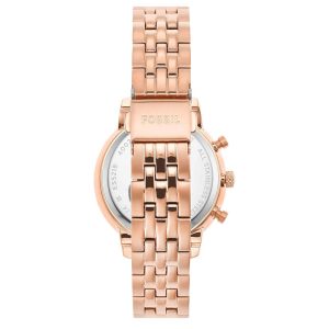 Fossil Women’s Quartz Rose Gold Stainless Steel Brown Mother Of Pearl Dial 36mm Watch ES5218