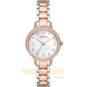 Emporio Armani Women’s Quartz Two-tone Stainless Steel Mother Of Pearl Dial 32mm Watch AR11499