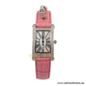 Juicy Couture Women’s Quartz Pink Leather Strap White Mother of Pearl Dial 22mm Watch 1900069 (Shelf Leftover)