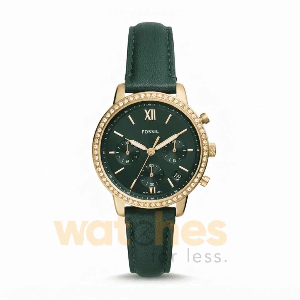 Fossil Women’s Quartz Green Leather Strap Green Dial 36mm Watch ES5239