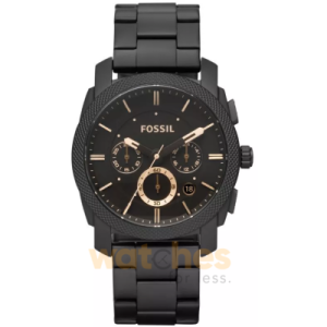 Fossil Men’s Quartz Black Stainless Steel Black Dial 42mm Watch FS4682 (Without Tag)