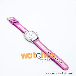 Lacoste Women’s Purple & White Nylon Strap White Dial 38mm Watch 2000514/2