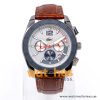 Lacoste Men’s Quartz Dark Brown Leather Strap Grey Dial 46mm Watch 2010667/1