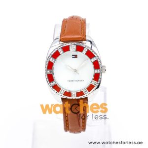 Tommy Hilfiger Women’s Quartz Brown Leather Strap Mother Of Pearl Dial 31mm Watch 37191889