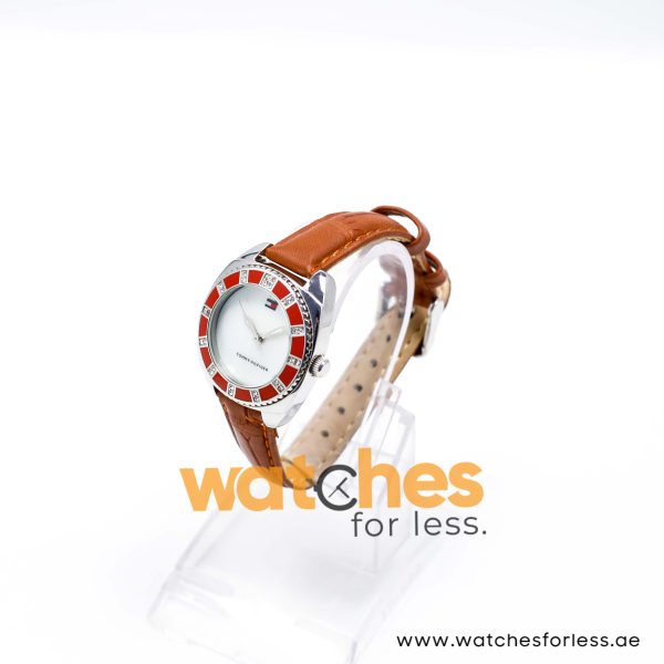 Tommy Hilfiger Women’s Quartz Brown Leather Strap Mother Of Pearl Dial 31mm Watch 37191889