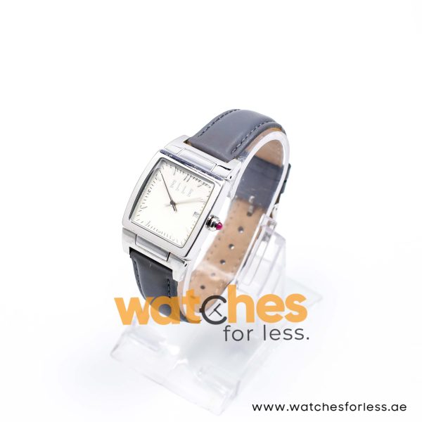 Elle Women’s Quartz Grey Leather Strap Cream Dial 29mm Watch EL20053S08N