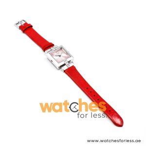 Elle Women’s Quartz Red Leather Strap Pink Dial 25mm Watch EL20028S03C/1