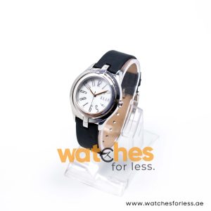 Elle Women’s Quartz Black Leather Strap White Mother Of Pearl Dial 38mm Watch EL20135S04N