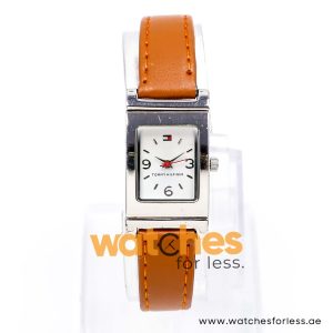 Tommy Hilfiger Women’s Quartz Brown Leather Strap Silver Dial 20mm Watch 1700299