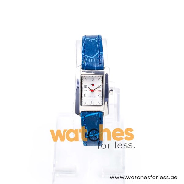 Tommy Hilfiger Women’s Quartz Blue Leather Strap Silver Dial 21mm Watch F80130