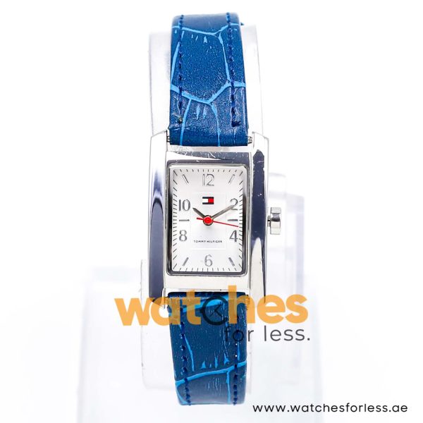 Tommy Hilfiger Women’s Quartz Blue Leather Strap Silver Dial 21mm Watch F80130