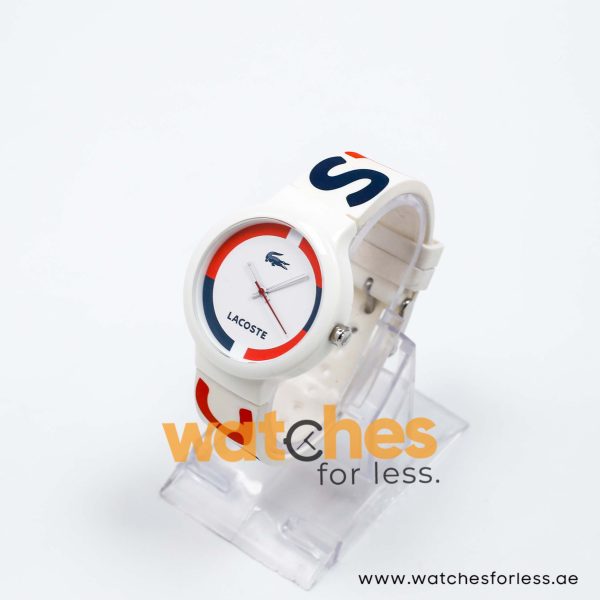 Lacoste Women’s/Kid’s Quartz White Silicone Strap White Dial 40mm Watch 2020030/1