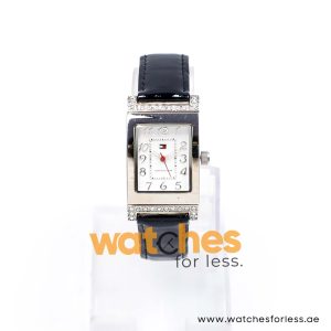 Tommy Hilfiger Women’s Quartz Black & White Leather Reversible Strap White Dial 23mm Watch 178P665