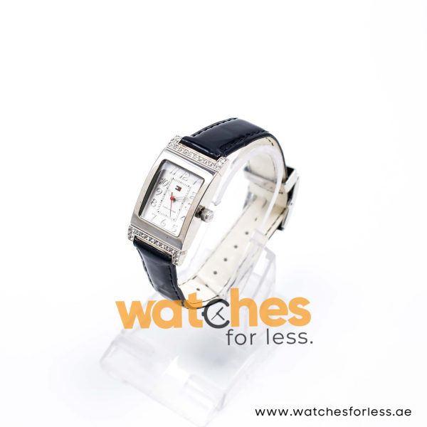 Tommy Hilfiger Women’s Quartz Black & White Leather Reversible Strap White Dial 23mm Watch 178P665