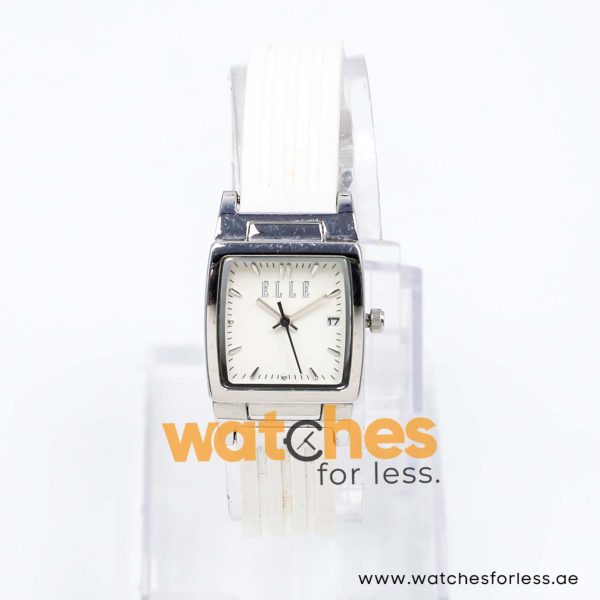 Elle Women’s Quartz White Silicone Strap Off-White Dial 23mm Watch EL2000000