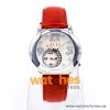 Elle Women’s Quartz Red Leather Strap Mother Of Pearl Dial 40mm Watch EL20049S01N