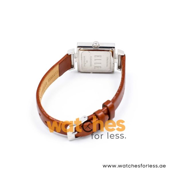 Elle Women’s Quartz Brown Leather Strap Brown Dial 25mm Watch EL20028S04C