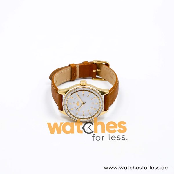 Lacoste Women’s Quartz Camel Brown Leather Strap White Dial 39mm Watch 2000742