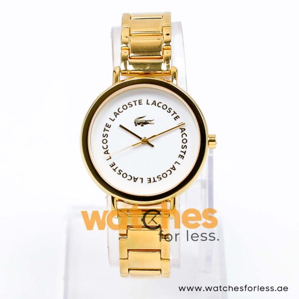 Lacoste Women’s Quartz Gold Stainless Steel White Dial 35mm Watch 2000624