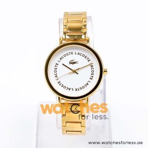 Lacoste Women’s Quartz Gold Stainless Steel White Dial 35mm Watch 2000624