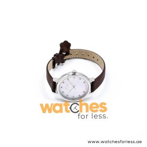 Lacoste Women’s Quartz Dark Brown Leather Strap Mother Of Pearl Dial 35mm Watch 2000590/1