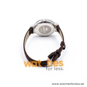 Lacoste Women’s Quartz Dark Brown Leather Strap Mother Of Pearl Dial 35mm Watch 2000590/1