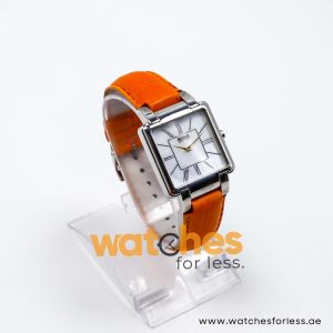 Hugo Boss Women’s Quartz Orange Leather Strap Mother Of Pearl Dial 31mm Watch 1502157/1