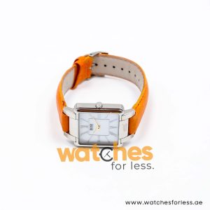 Hugo Boss Women’s Quartz Orange Leather Strap Mother Of Pearl Dial 31mm Watch 1502157/1