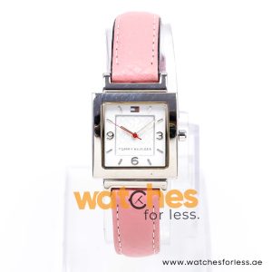 Tommy Hilfiger Women’s Quartz Pink Reversible Leather Strap White Dial 25mm Watch 1780717