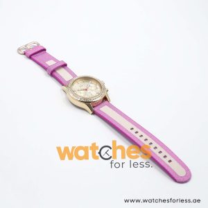 Lacoste Women’s Quartz White & Purple Nylon Strap Champagne Dial 40mm Watch 2000835