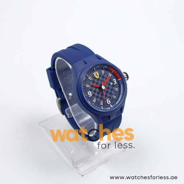 Ferrari Men’s Quartz Blue Silicone Strap Blue Dial 44mm Watch 830067