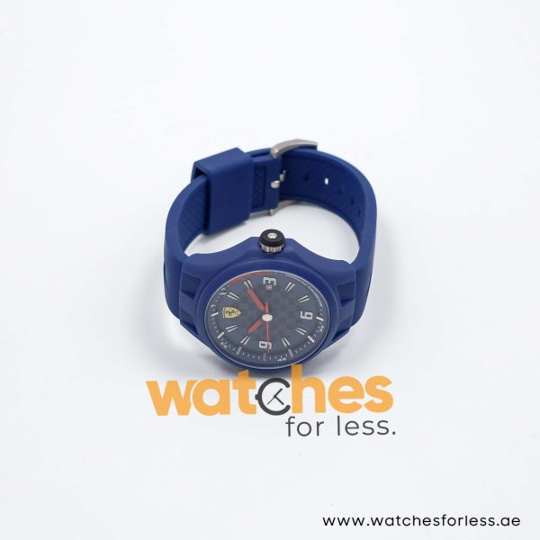 Ferrari Men’s Quartz Blue Silicone Strap Blue Dial 44mm Watch 830067