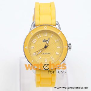 Lacoste Women’s Quartz Yellow Silicone Strap Yellow Dial 40mm Watch 2000745/1