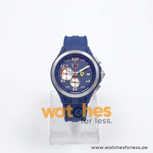 Ferrari Men’s Quartz Blue Silicone Strap Blue Dial 44mm Watch 830075/1