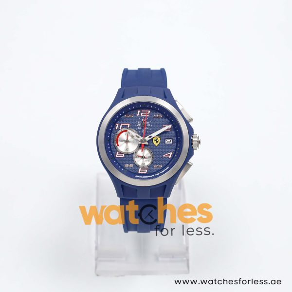 Ferrari Men’s Quartz Blue Silicone Strap Blue Dial 44mm Watch 830075/1