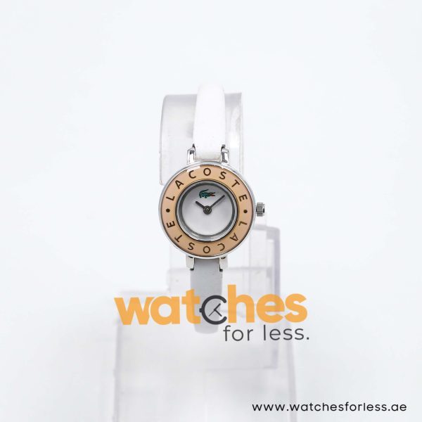 Lacoste Women’s Quartz White Leather Strap White Dial 23mm Watch LC153140083