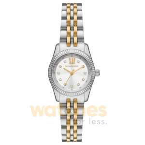 Michael Kors Women’s Quartz Two Tone Stainless Steel White Dial 26mm Watch MK4740