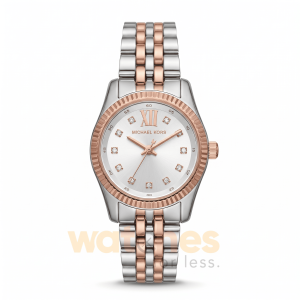 Michael Kors Women’s Quartz Two Tone Stainless Steel White Dial 26mm Watch MK4817