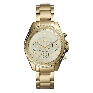 Fossil Women’s Quartz Gold Stainless Steel Gold Dial 40mm Watch BQ3378 (Without Tag)