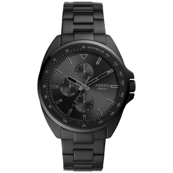 Fossil Men’s Quartz Black Stainless Steel Black Dial 44mm Watch BQ2551 (Without Tag)